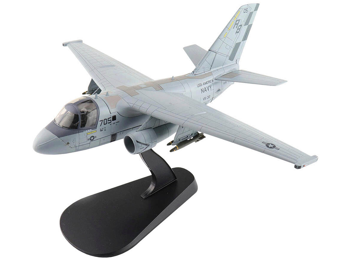 Lockheed S-3B Viking Aircraft "Desert Storm VS-32 Maulers USS America" United States Navy "Air Power Series" 1/72 Diecast Model by Hobby Master