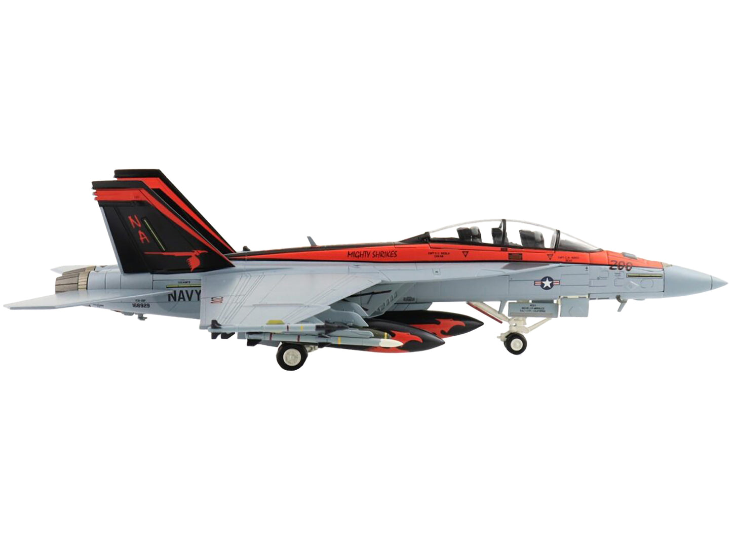 Boeing F/A-18F Super Hornet Fighter Aircraft "VFA-94 'Mighty Strikes' USS Nimitz" (2021) United States Navy "Air Power Series" 1/72 Diecast Model by Hobby Master