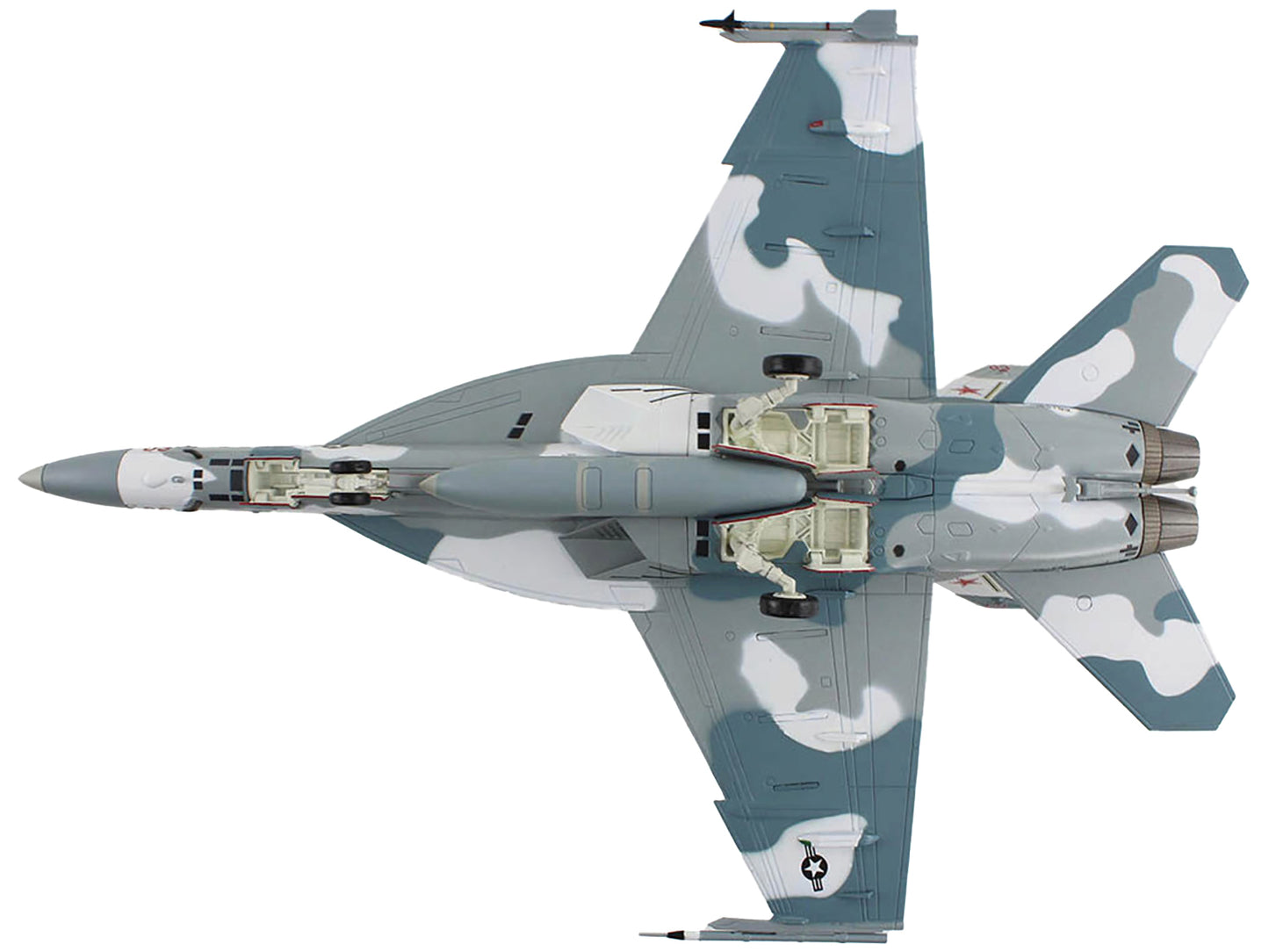 Boeing F/A-18E Super Hornet Fighter Aircraft "Cloud Scheme VFC-12 Fighting Omars" (2023) United States Navy "Air Power Series" 1/72 Diecast Model by Hobby Master