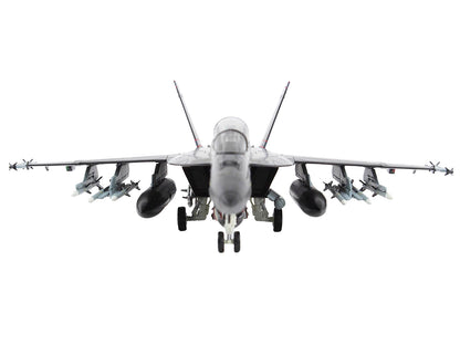 Boeing F/A-18F Super Hornet Fighter Aircraft "Vandy I VX-9" (2023) United States Navy (Full Weapon Load) "Air Power Series" 1/72 Diecast Model by Hobby Master