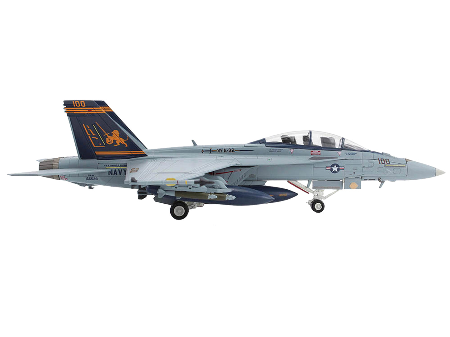 McDonnell Douglas F/A-18F Super Hornet Aircraft "VFA-32 Fighting Swordsmen EAA AirVenture Oshkosh" (2023) United States Navy "Air Power Series" 1/72 Diecast Model by Hobby Master