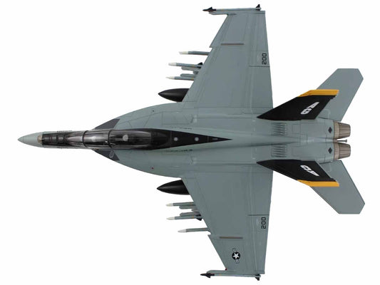 McDonnell Douglas F/A-18F Super Hornet Aircraft "VFA-103 Jolly Rogers USS George H. W. Bush" (2023) United States Navy "Air Power Series" 1/72 Diecast Model by Hobby Master