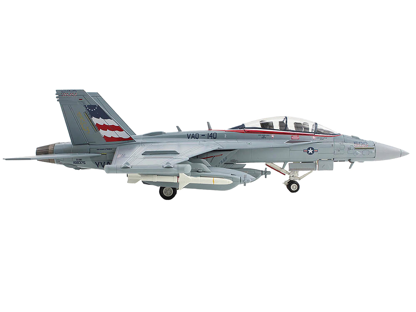 Boeing EA-18G Growler Aircraft "VAQ-140 Patriots USS Harry S. Truman" (2015) United States Navy "Air Power Series" 1/72 Diecast Model by Hobby Master