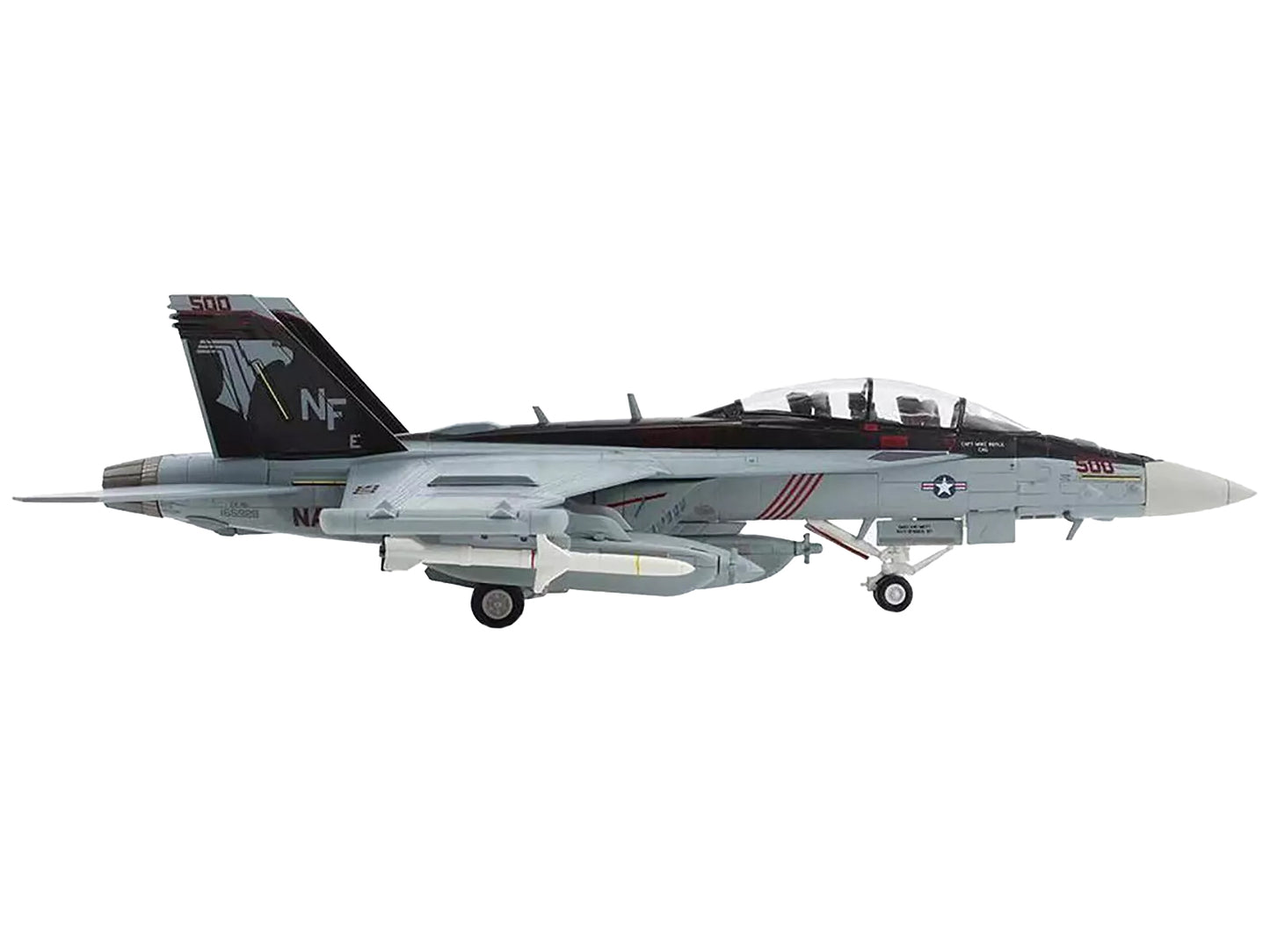 Boeing EA-18G Growler Aircraft "VAQ-141 Shadowhawks USS George Washington" (2013) United States Navy "Air Power Series" 1/72 Diecast Model by Hobby Master