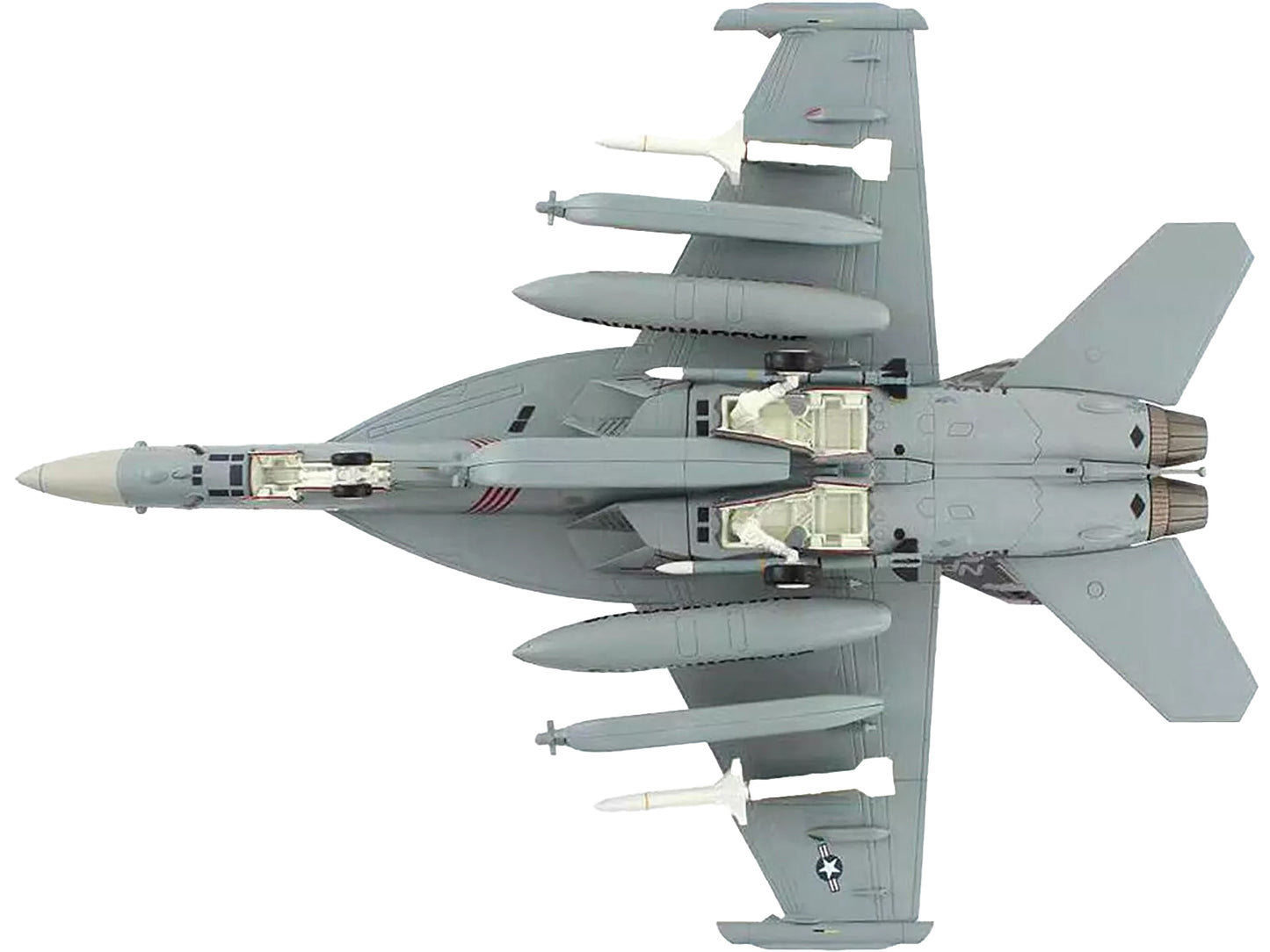 Boeing EA-18G Growler Aircraft "VAQ-141 Shadowhawks USS George Washington" (2013) United States Navy "Air Power Series" 1/72 Diecast Model by Hobby Master