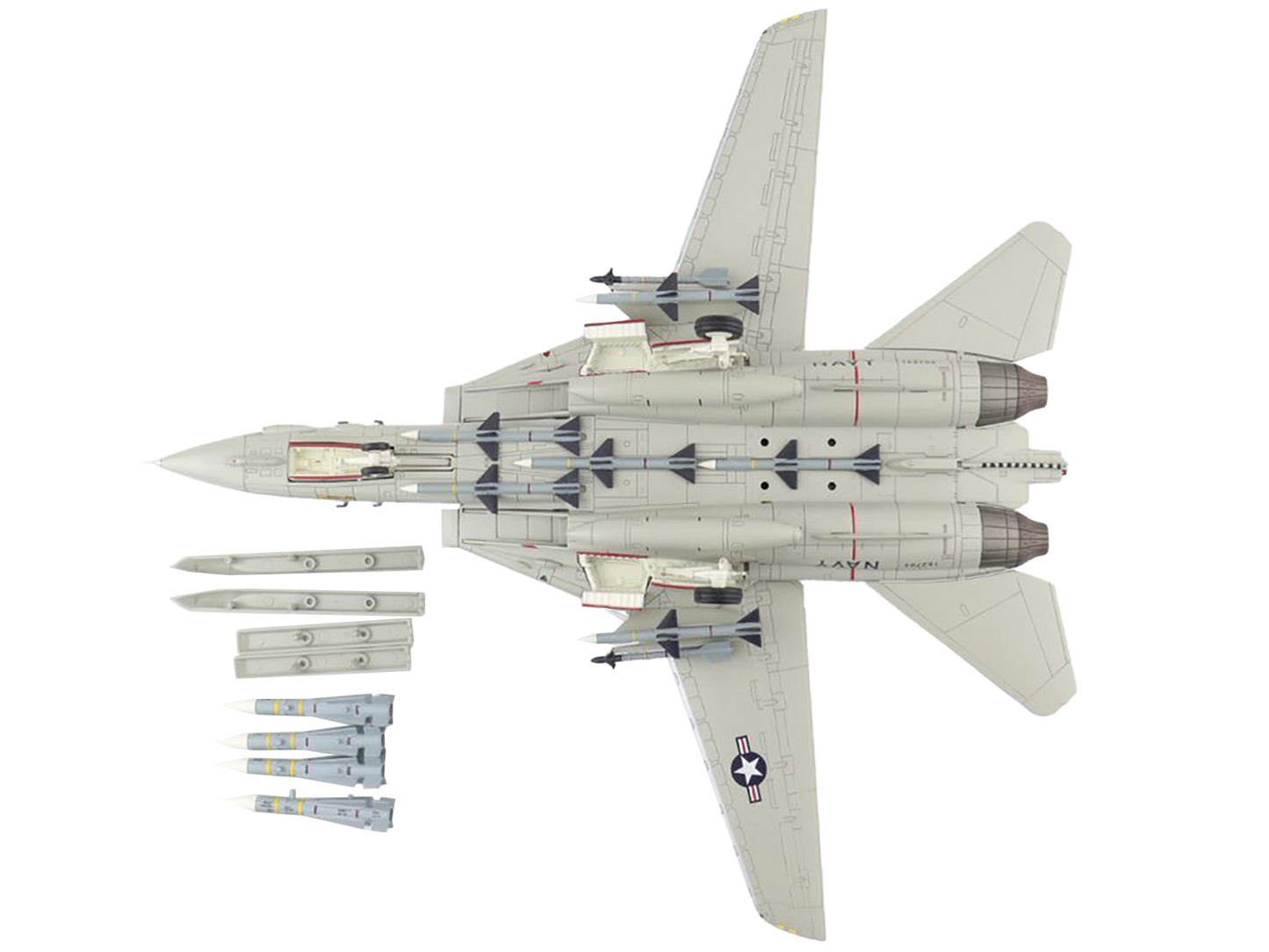 Grumman F-14A Tomcat Fighter Aircraft "Commander Snodgrass VF-33 USS America" (1990) "Air Power Series" 1/72 Diecast Model by Hobby Master