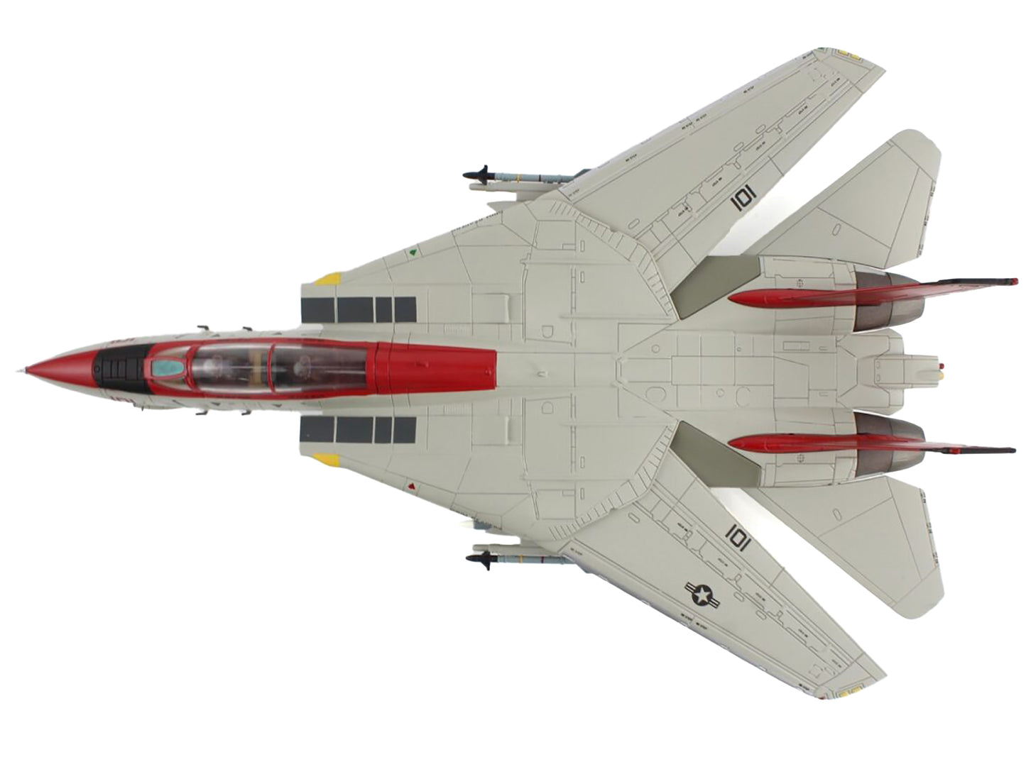 Grumman F-14B Tomcat Fighter Aircraft "VF-101 'Grim Reapers' NAS Oceana Airshow" (1997) United States Navy "Air Power Series" 1/72 Diecast Model by Hobby Master