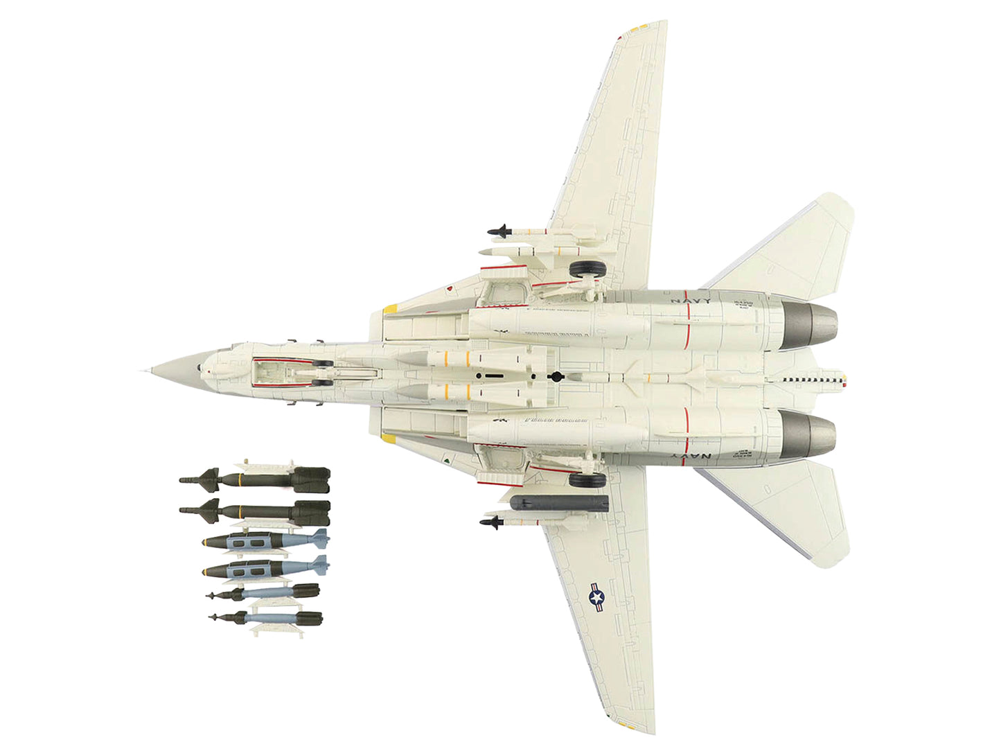 Grumman F-14D Tomcat Fighter Aircraft "Tomcat Sunset VF-31" (2006) United States Navy "Air Power Series" 1/72 Diecast Model by Hobby Master