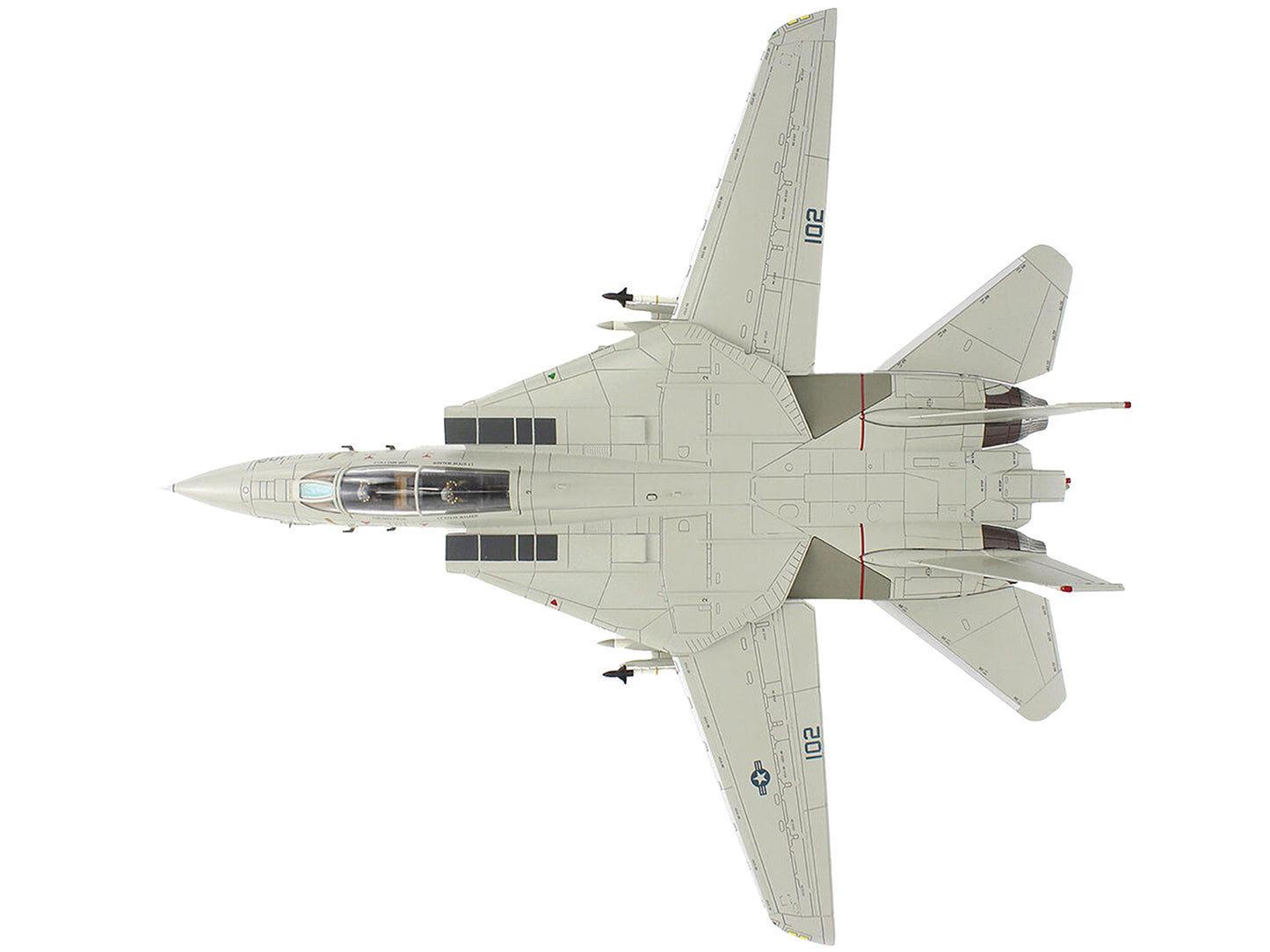 Grumman F-14A Tomcat Fighter Aircraft "Sukhoi Killer VF-41 Black Aces USS Nimitz" (1981) United States Navy "Air Power Series" 1/72 Diecast Model by Hobby Master