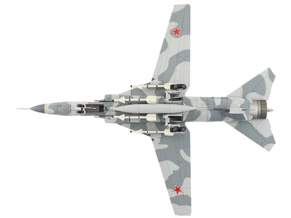 Mikoyan-Gurevich MiG-23MS Flogger-E Fighter Aircraft "4477th Test and Evaluation Squadron Red Eagles Nevada" (1981-88) United States Air Force "Air Power Series" 1/72 Diecast Model by Hobby Master