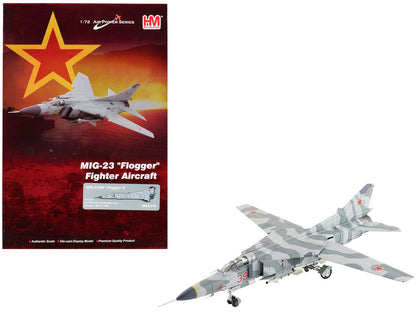 Mikoyan-Gurevich MiG-23MS Flogger-E Fighter Aircraft "4477th Test and Evaluation Squadron Red Eagles Nevada" (1981-88) United States Air Force "Air Power Series" 1/72 Diecast Model by Hobby Master