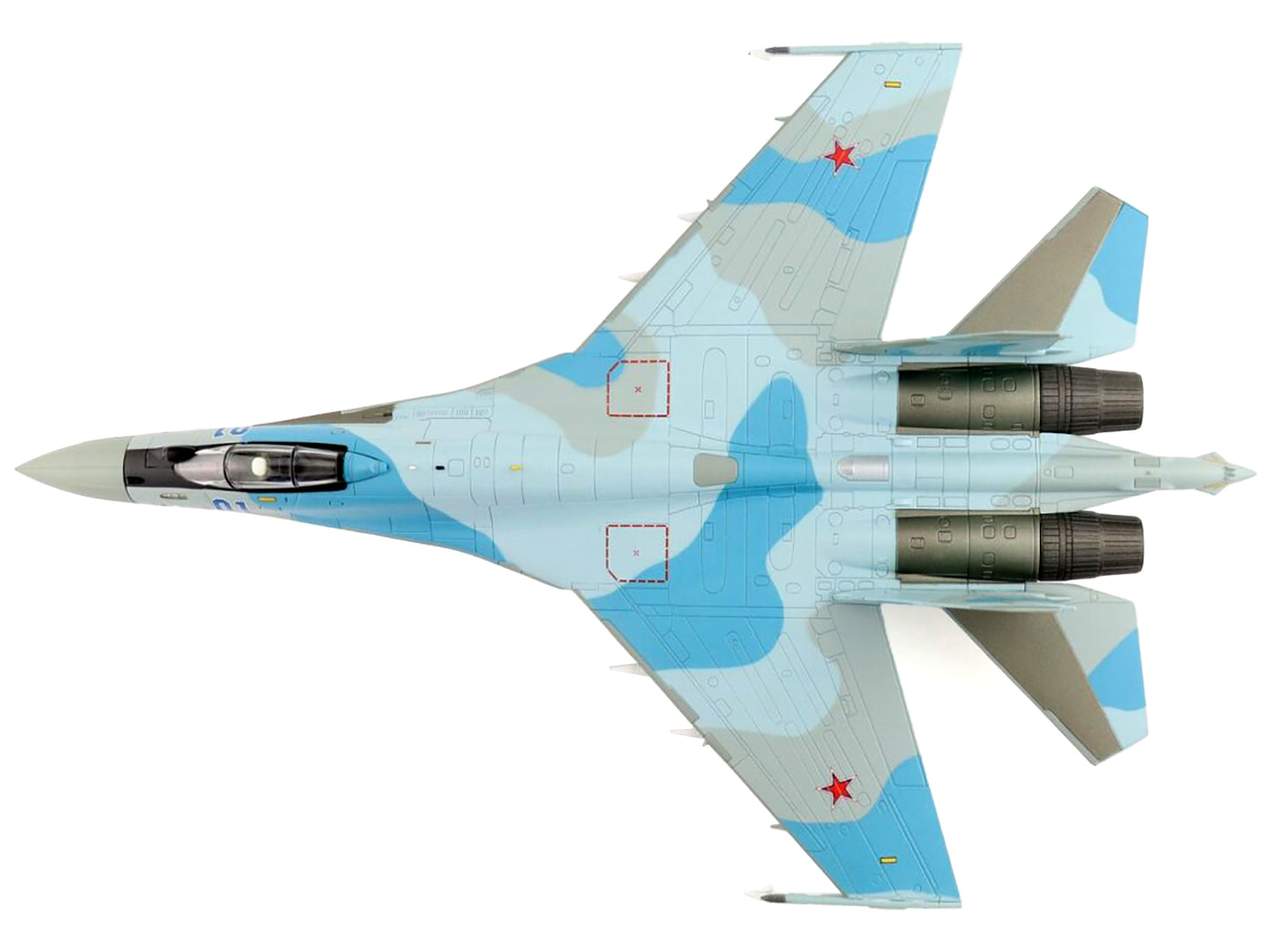 Sukhoi Su-35S Flanker-E Fighter Aircraft "116th Combat Application Training Center of Fighter Aviation VKS" (2022) Russian Air Force "Air Power Series" 1/72 Diecast Model by Hobby Master