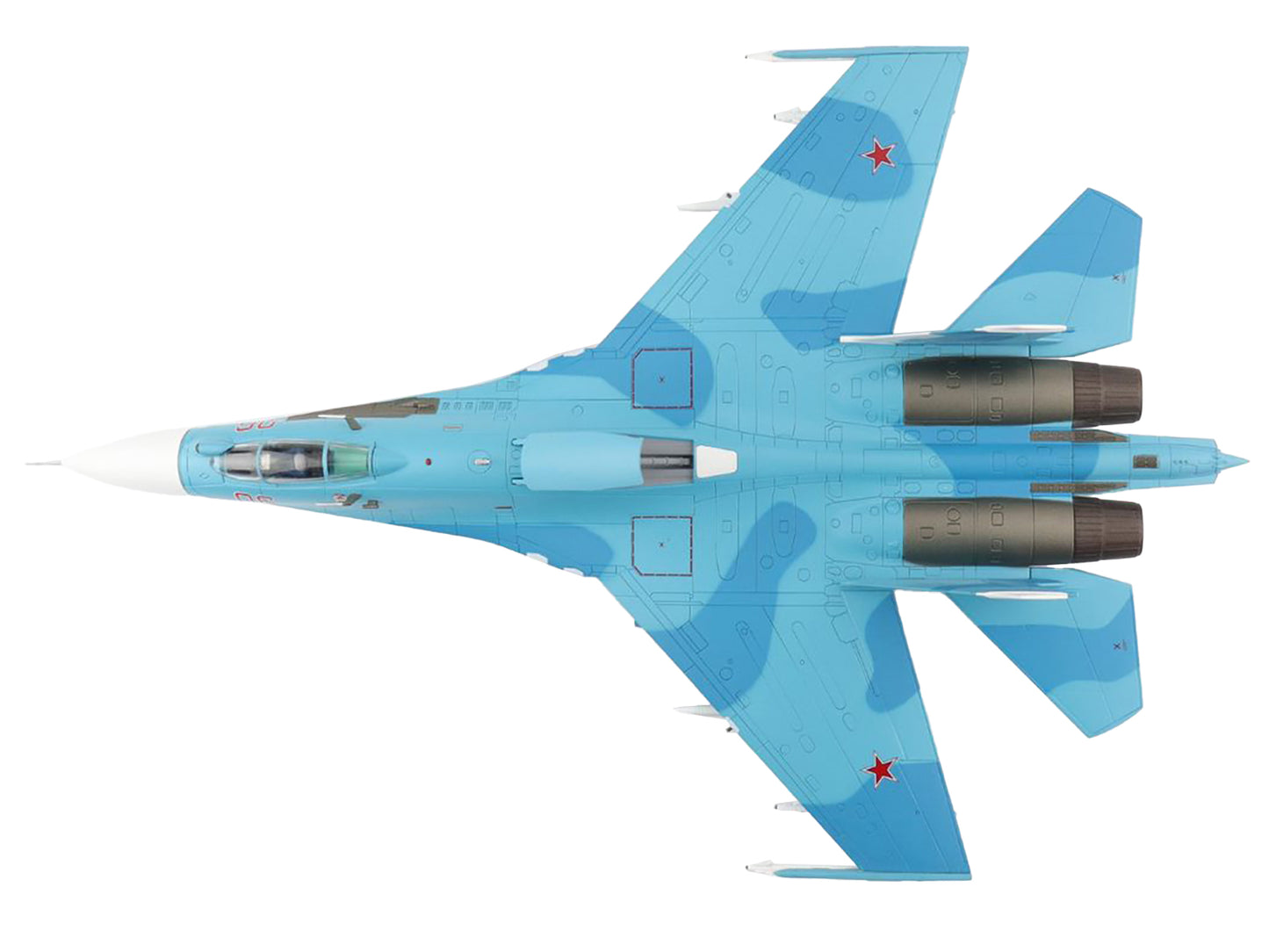 Sukhoi Su-27SM Flanker B Fighter Aircraft "Russian Air Force" (2013) "Air Power Series" 1/72 Diecast Model by Hobby Master