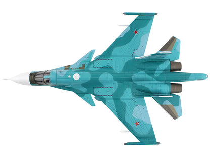 Sukhoi Su-34 Fullback Fighter-Bomber Aircraft "Battle for Kyiv 277th Bomber Aviation Regiment Khurba Air Force Base" (2022) Russian Air Force "Air Power Series" 1/72 Diecast Model by Hobby Master