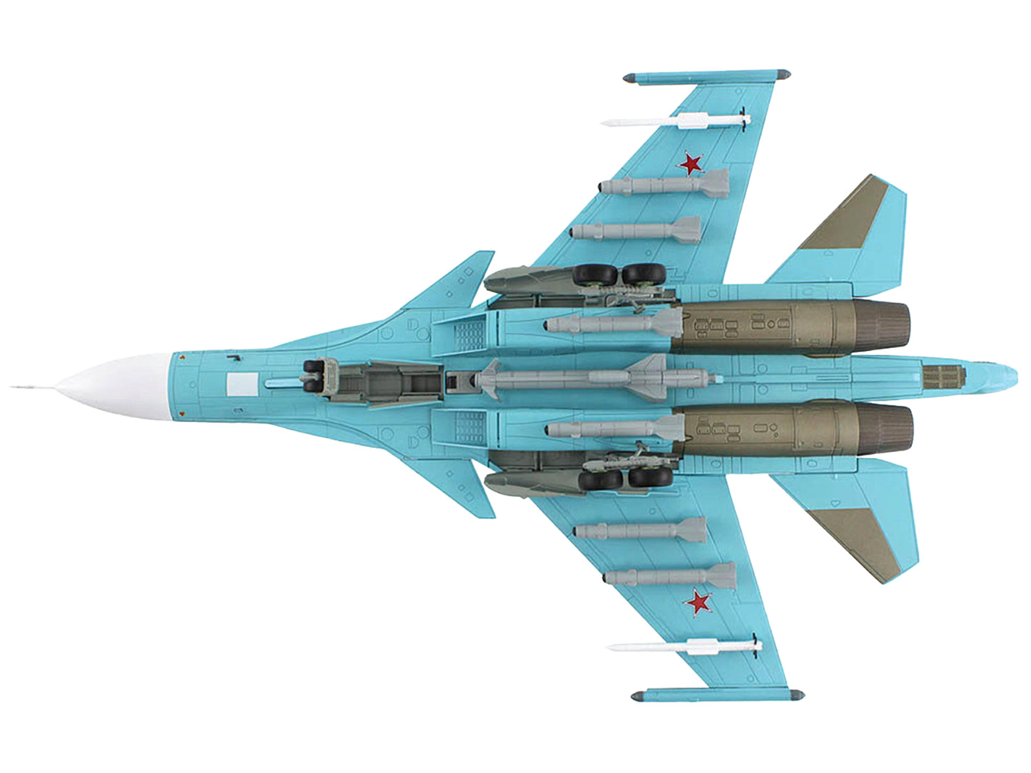 Sukhoi Su-34 Fullback Fighter-Bomber Aircraft "Battle for Kyiv 277th Bomber Aviation Regiment Khurba Air Force Base" (2022) Russian Air Force "Air Power Series" 1/72 Diecast Model by Hobby Master