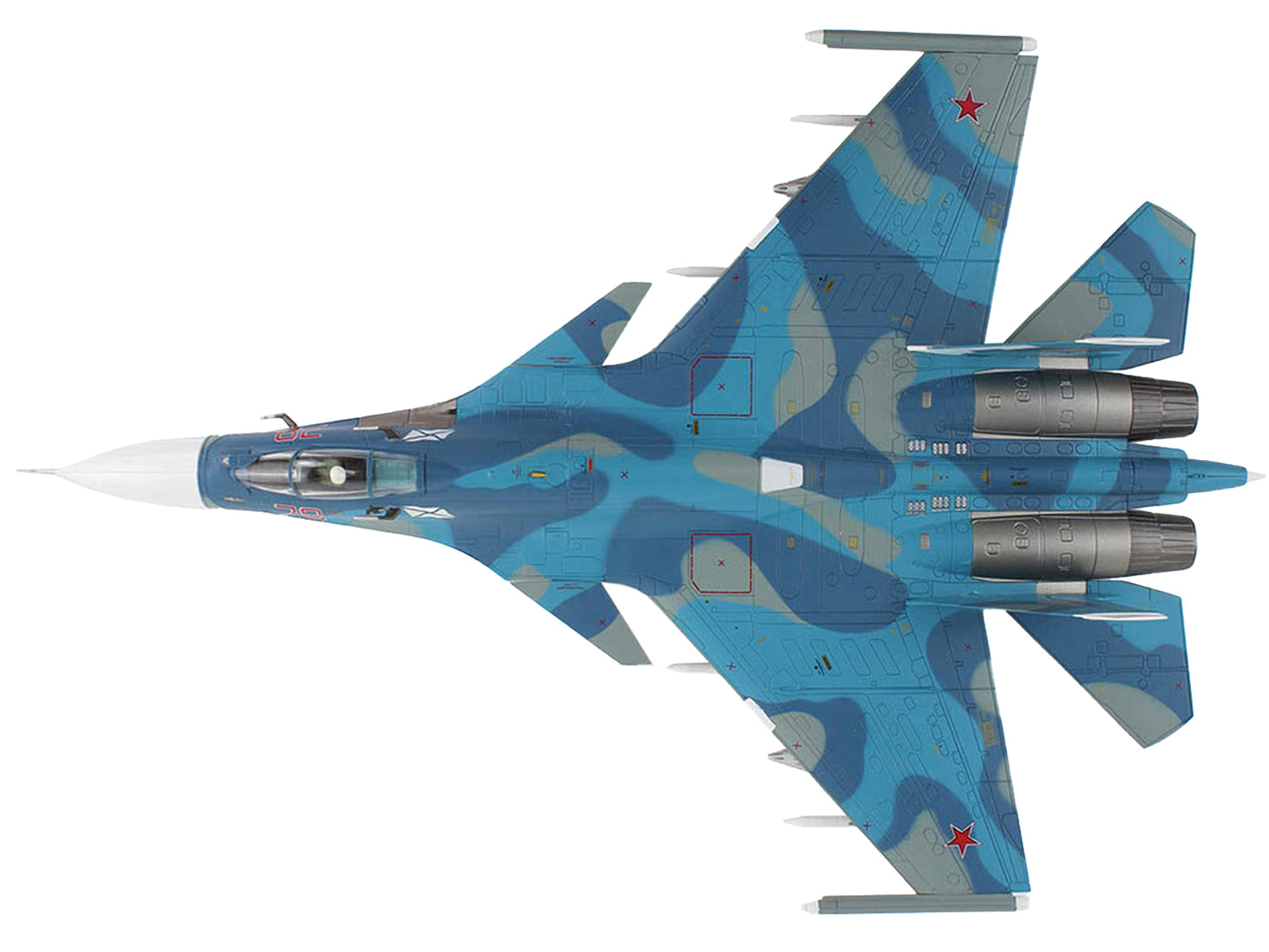 Sukhoi Su-33 Flanker D Fighter Aircraft "1st Aviation Squadron 279th Shipborne Fighter Aviation Regiment" (2016) Russian Navy "Air Power Series" 1/72 Diecast Model by Hobby Master