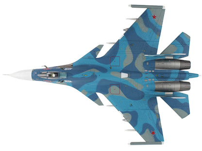 Sukhoi Su-33 Flanker D Fighter Aircraft "1st Aviation Squadron 279th Shipborne Fighter Aviation Regiment" (2016) Russian Navy "Air Power Series" 1/72 Diecast Model by Hobby Master