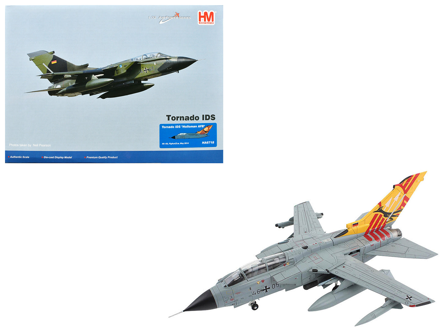 Panavia Tornado IDS Aircraft "FlgAusZLw Holloman AFB" (2014) German Luftwaffe "Air Power Series" 1/72 Diecast Model by Hobby Master