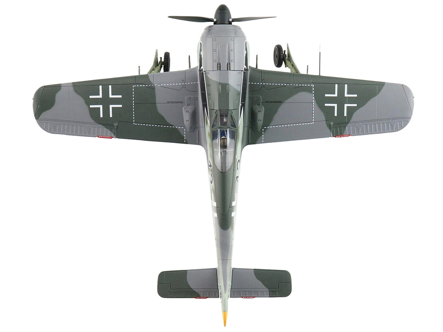 Focke-Wulf Fw 190A-3 Fighter Aircraft "8. Staffel Jagdgeschwader 2 (8/JG.2) World War II" German Luftwaffe "Air Power Series" 1/48 Diecast Model by Hobby Master