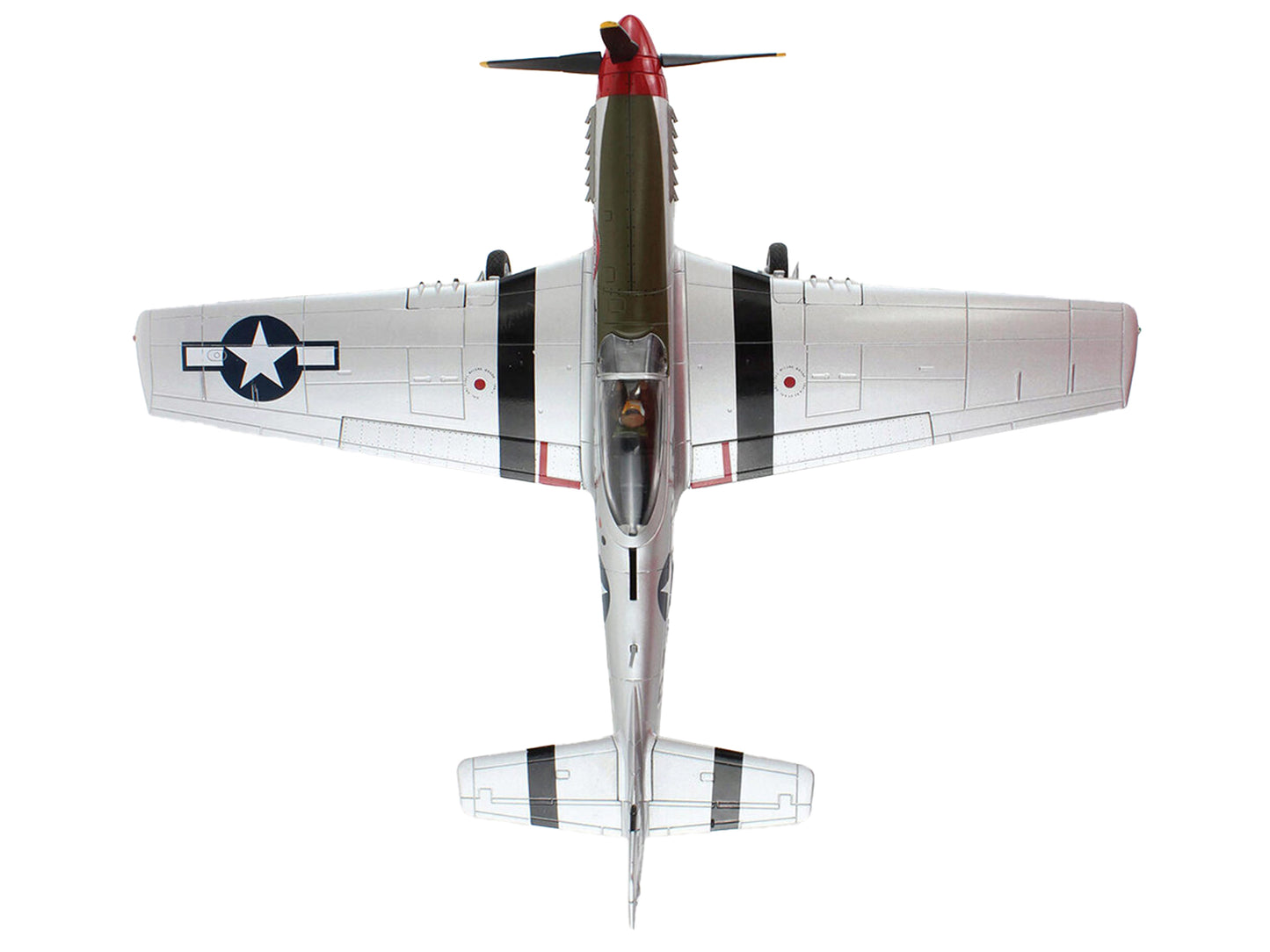 North American P-51D Mustang Fighter Aircraft "335th Fighter Squadron 4th Fighter Group Captain Ted Lines" United States Army Air Force "Air Power Series" 1/48 Diecast Model by Hobby Master