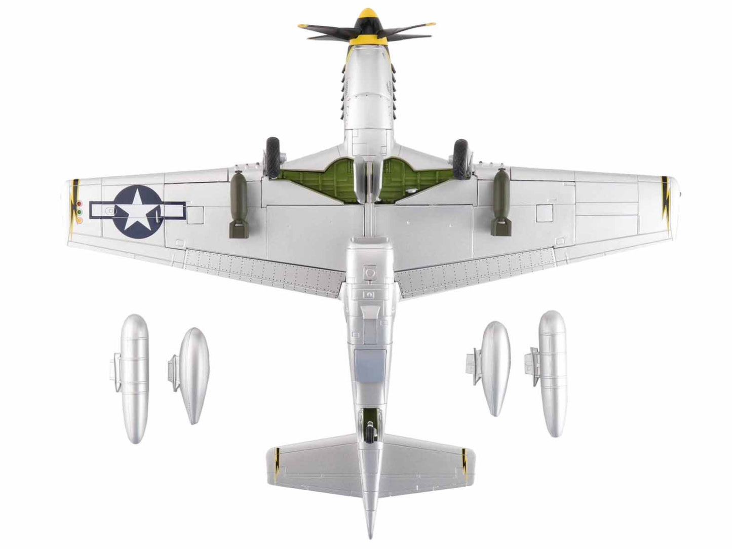 North American P-51D Mustang Fighter Aircraft "Lt. Col. McComas 118th Tactical Reconnaissance Squadron 23rd Fighter Group China" (1945) United States Army Air Force "Air Power Series" 1/48 Diecast Model by Hobby Master