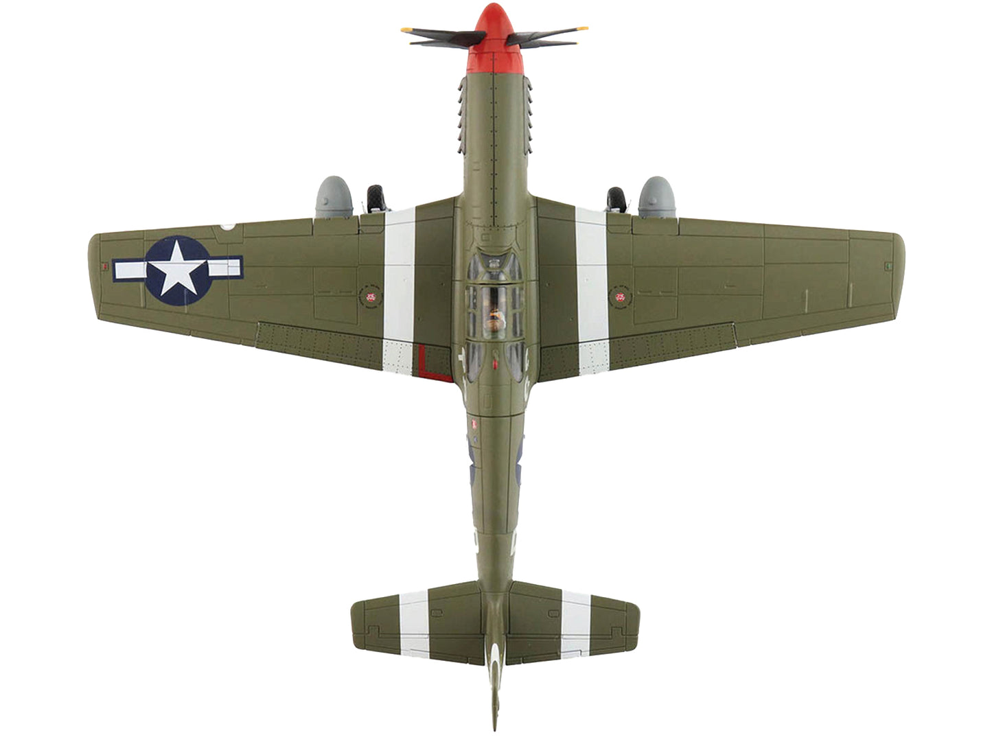 North American P-51B Mustang Fighter Aircraft "Steve Pisanos 4th FG 334th FS" (1944) "Air Power Series" 1/48 Diecast Model by Hobby Master