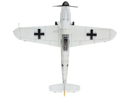 Messerschmitt BF 109F-4 Fighter Aircraft "Obt. Otto Kath Stab/JG 54 Staraya Russia Soviet Union" (1941) German Luftwaffe "Air Power Series" 1/48 Diecast Model by Hobby Master