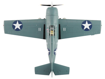 Grumman F4F-4 Wildcat Fighter Aircraft "Lieutenant Scott McCuskey VF-3 USS Yorktown" (1942) United States Navy "Air Power Series" 1/48 Diecast Model by Hobby Master