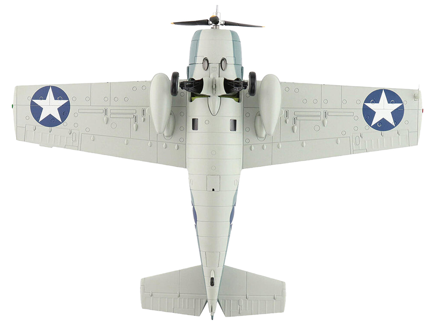 Grumman F4F-4 Wildcat Fighter Aircraft "Battle of Santa Cruz Lt. Swede Vejtasa VF-10 USS Enterprise" (1942) United States Navy "Air Power Series" 1/48 Diecast Model by Hobby Master