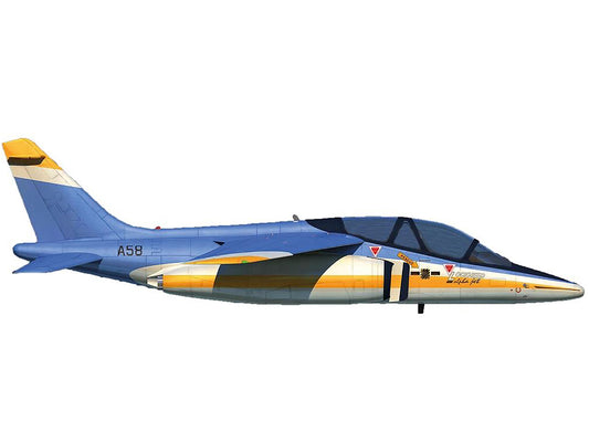 Lockheed Alpha Jet Aircraft "VTX-TS Competition" United States Navy "Military" Series 1/72 Diecast Model Airplane by Herpa