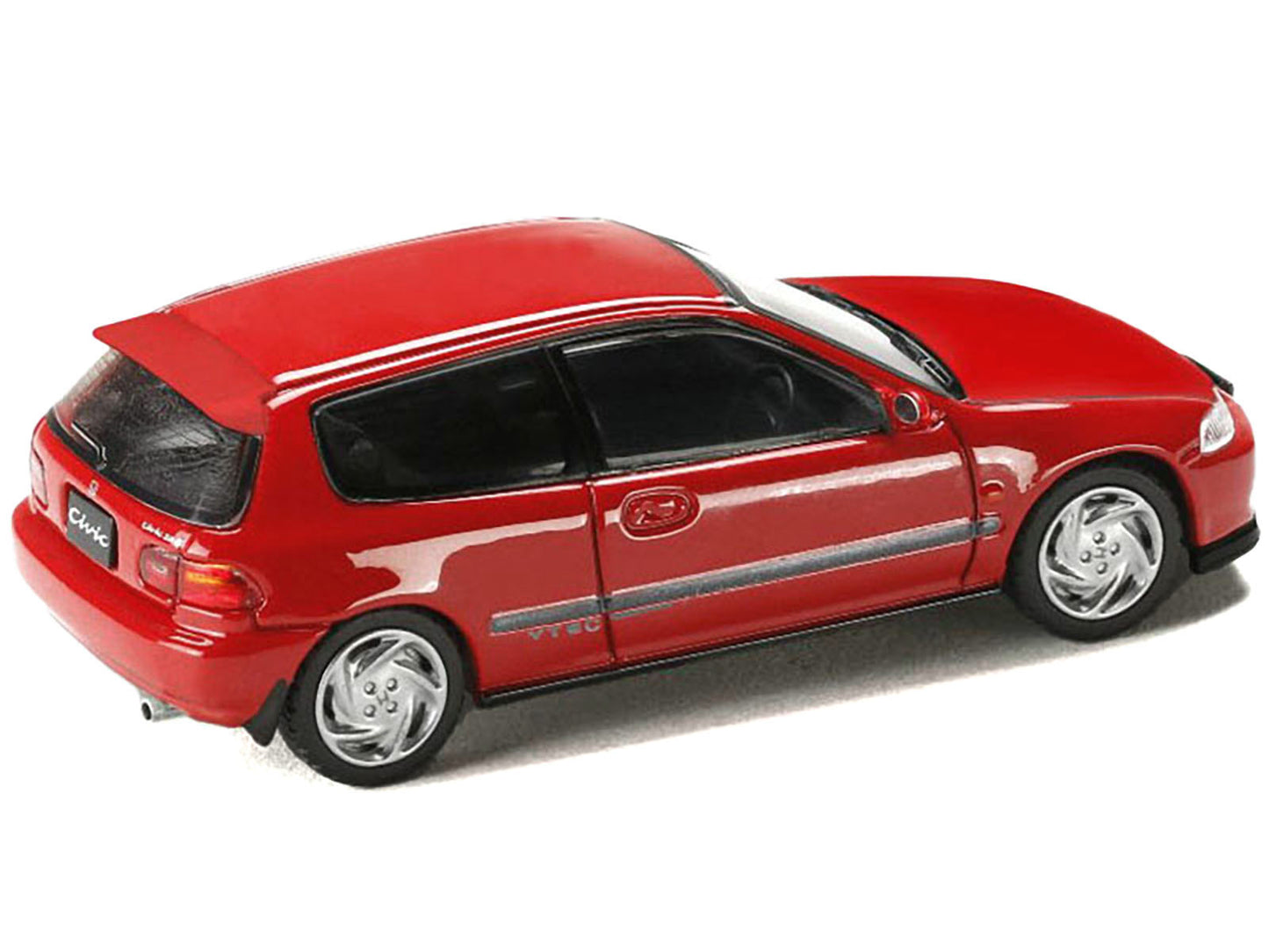 Honda Civic (EG6) SIR-II RHD (Right Hand Drive) Milano Red "JDM64" Series 1/64 Diecast Model Car by Hobby Japan