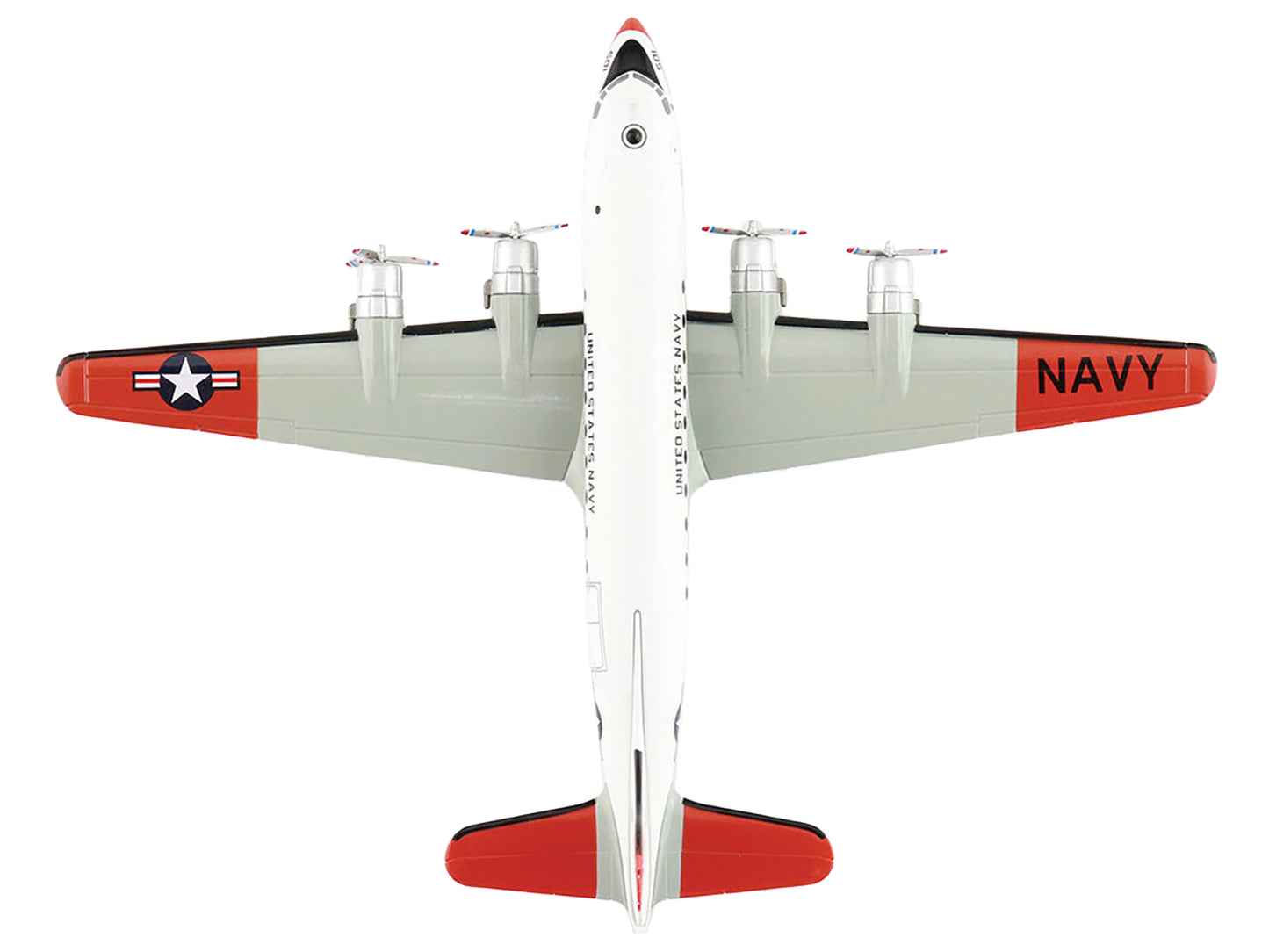 Douglas C-54Q Skymaster Transport Aircraft "US Navy Test Pilot School" (1973) United States Navy "Airliner Series" 1/200 Diecast Model by Hobby Master