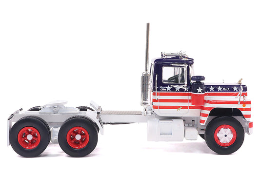 1966 Mack R Series Truck Tractor American Flag Livery 1/43 Diecast Model by IXO Models