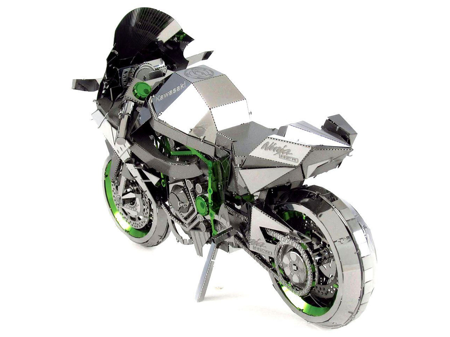 Model Kit Kawasaki Ninja H2R Motorcycle (Expert Difficulty) Steel Model by Metal Earth