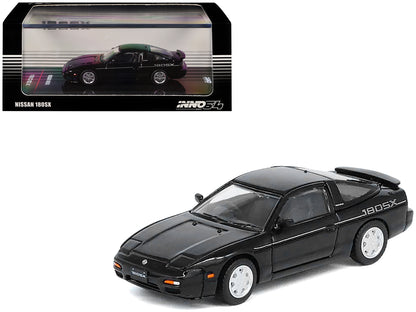 Nissan 180SX RHD (Right Hand Drive) Black 1/64 Diecast Model Car by Inno Models