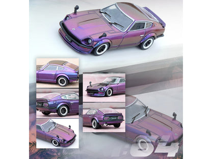 Nissan Fairlady Z (S30) RHD (Right Hand Drive) Midnight Purple II Metallic "Hong Kong Ani-Com and Games 2022" Event Edition 1/64 Diecast Model Car by Inno Models