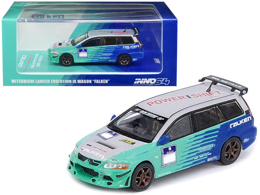 Mitsubishi Lancer Evolution IX Wagon RHD (Right Hand Drive) "Falken" Livery 1/64 Diecast Model Car by Inno Models