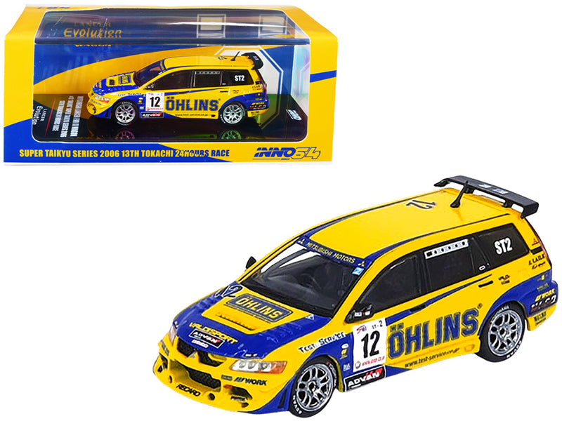 Mitsubishi Lancer Evolution IX Wagon RHD (Right Hand Drive) #12 Super Taikyu Series 13th Tokachi 24H Race (2006) 1/64 Diecast Model Car by Inno Models