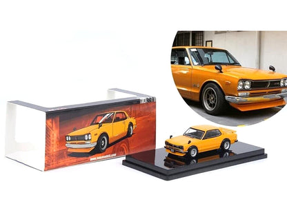 Nissan Skyline 2000 GT-R (KPGC10) RHD (Right Hand Drive) Orange "Malaysia Diecast Expo Event Edition" (2023) 1/64 Diecast Model Car by Inno Models