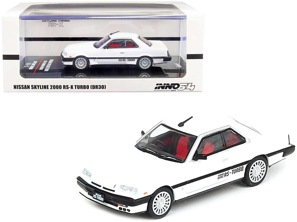 Nissan Skyline 2000 RS-X Turbo (DR30) RHD (Right Hand Drive) White 1/64 Diecast Model Car by Inno Models