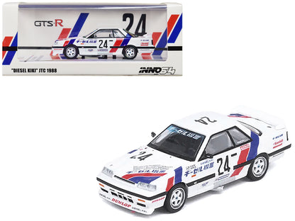 Nissan Skyline GTS-R (HR31) RHD (Right Hand Drive) #24 Motoji Sekine - Tomokazu Sakata "Diesel Kiki" "All-Japan Touring Car Championship" (1988) 1/64 Diecast Model Car by Inno Models