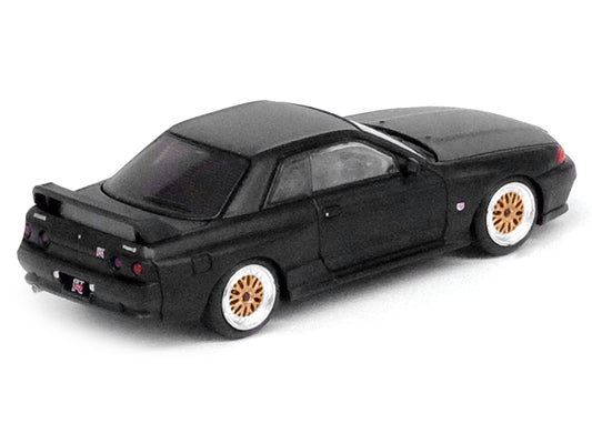 Nissan Skyline GT-R (R32) RHD (Right Hand Drive) Matt Black "The Diecast Company Special Edition" 1/64 Diecast Model Car by Inno Models