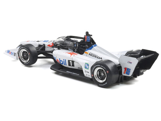 Dallara IndyCar #15 Graham Rahal "Mobil 1" Rahal Letterman Lanigan Racing (Road Course Configuration) "NTT IndyCar Series" (2025) 1/64 Diecast Model Car by IXO Models