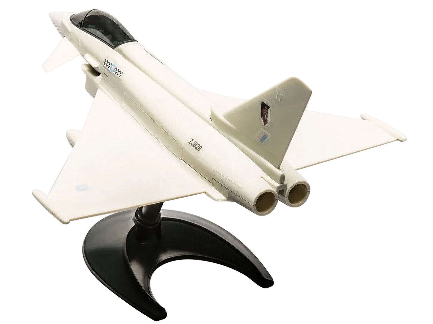 Skill 1 Model Kit Eurofighter Typhoon Snap Together Painted Plastic Model Airplane Kit by Airfix Quickbuild