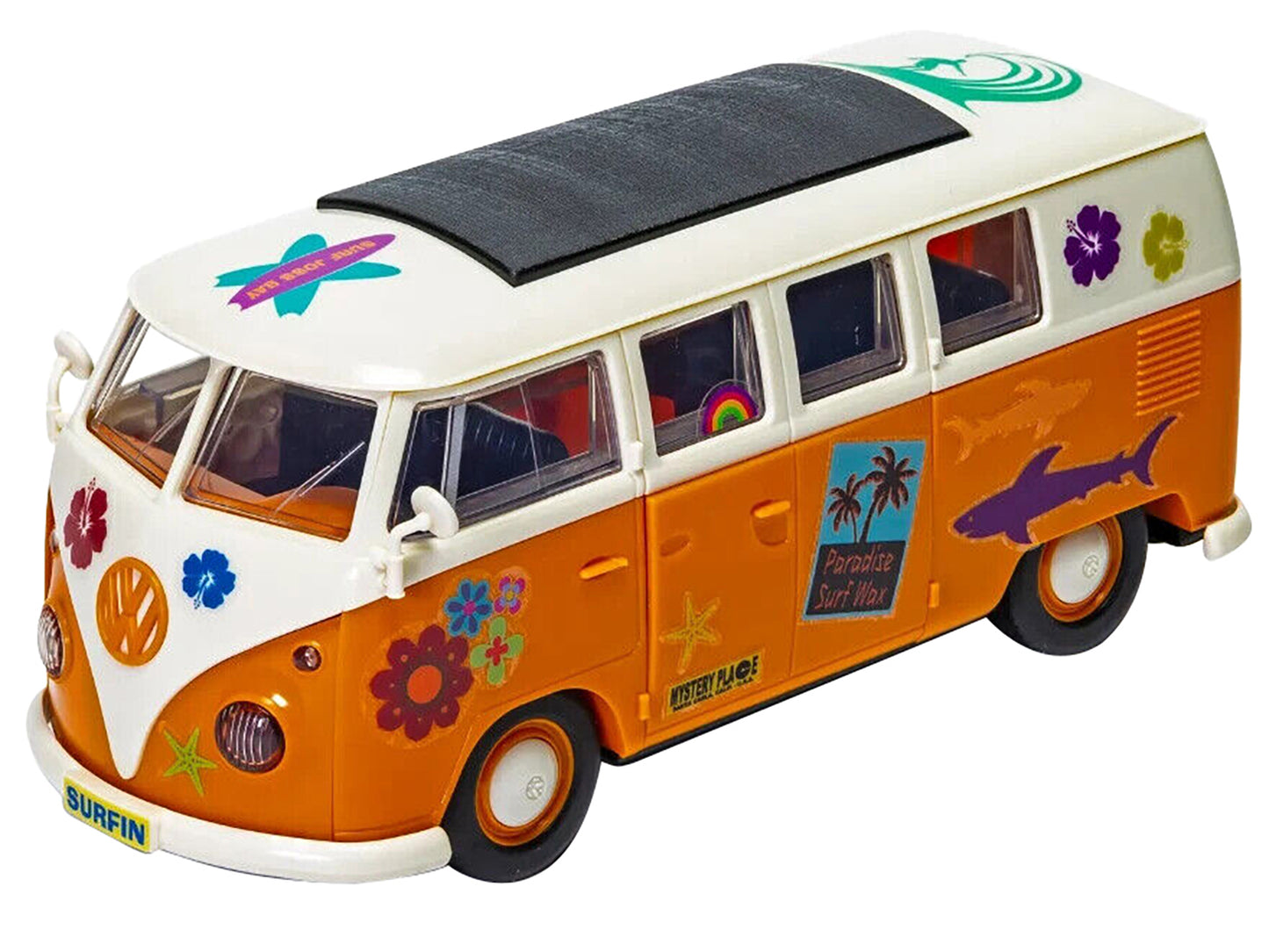 Skill 1 Model Kit Volkswagen Camper Van Surfin Snap Together Model by Airfix Quickbuild