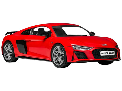 Skill 1 Model Kit Audi R8 Coupe Red Snap Together Model by Airfix Quickbuild