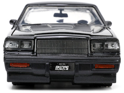 1987 Buick Grand National Black Metallic "Blackbird" "Bigtime Muscle" Series 1/24 Diecast Model Car by Jada