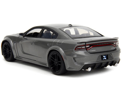 2021 Dodge Charger SRT Hellcat Gray Metallic "Fast X" (2023) Movie "Fast & Furious" Series 1/24 Diecast Model Car by Jada