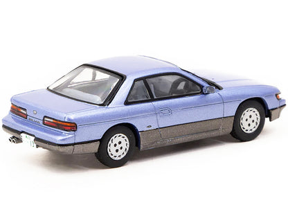 Nissan Silvia S13 RHD (Right Hand Drive) Blue Metallic and Gray "J Collection" Series 1/64 Diecast Model by Tarmac Works