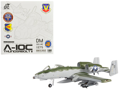 Fairchild Republic A-10C Thunderbolt II Attack Aircraft "355th Fighter Wing 354th Fighter Squadron Bulldogs" (2020) United States Air Force 1/144 Diecast Model by JC Wings